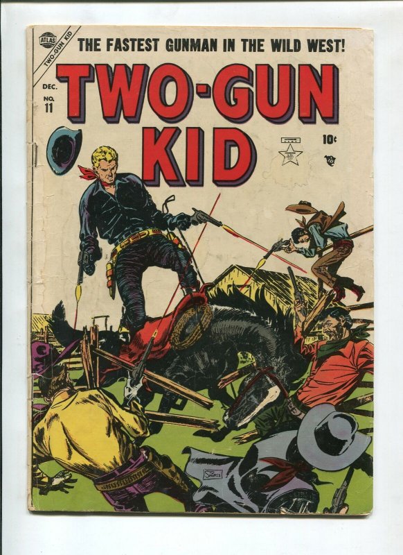 TWO-GUN KID #11 1953-ATLAS-SYD SHORES-BLACK RYDER-VG
