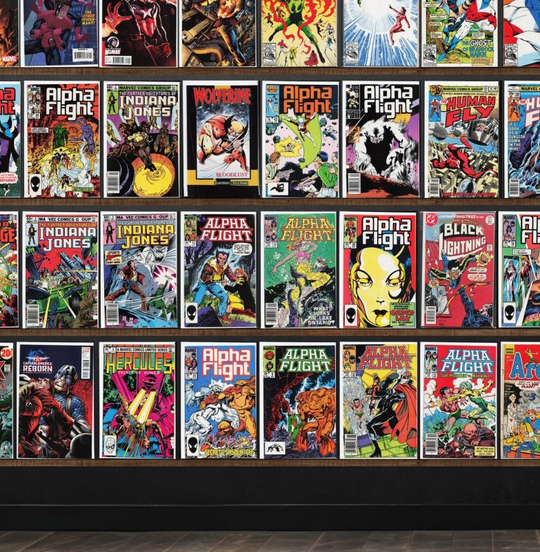 Huge Lot 150+ Comics with Alpha Flight, The Punisher 2099, Ravage 2099 & More!