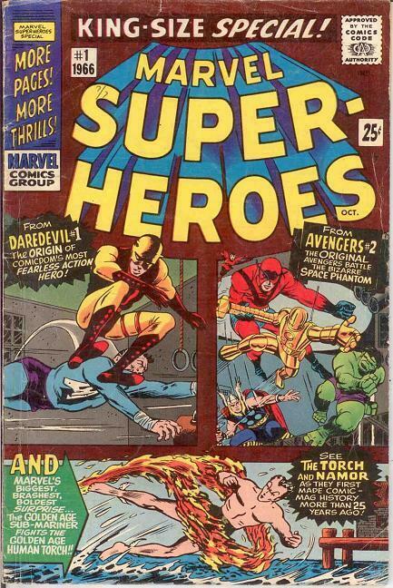 MARVEL SUPER HEROES 1 (1966) G-VG  October 1966 COMICS BOOK