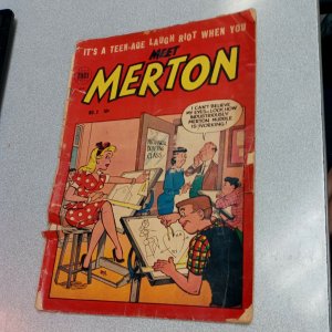Meet Merton 2 Toby 1954 Dave berg pin-up cover-spicy teen humor Good girl art cv
