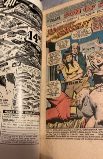 Marvel Spotlight #22 (1975)starring ghost rider and Satanna