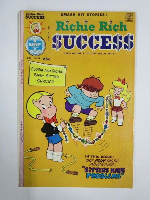 RICHIE RICH SUCCESS STORIES #64 (Harvey, 10/1975) VERY GOOD (VG)  