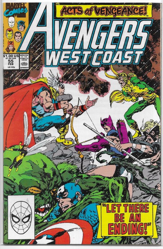 Avengers West Coast   # 55 VF/NM (Acts of Vengeance)