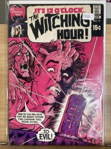 DC Comics - THE WITCHING HOUR - No. 12 - 1970 classic Bronze horror