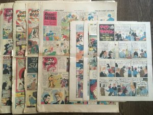 RED BARRY 23 Sundays from 1930s, Half Pages, Tabloid Pages