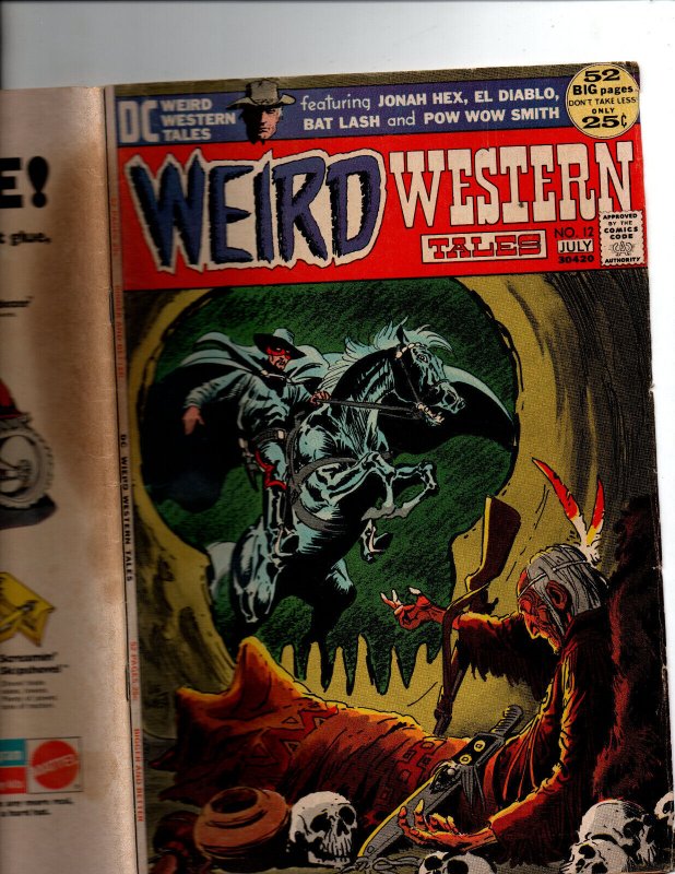 Weird Western Tales #12 - 3rd app Jonah Hex - Joe Kubert - 1972 - VG