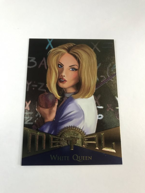 WHITE QUEEN #124 card : Marvel Metal 1995 Fleer Chromium; NM/M X-men, base