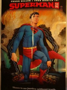 SUPERMAN Promo Poster, 24 x 36, 2019, DC,  Frank Miller Unused more in our store