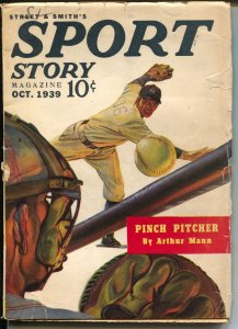 Sport Story 10/1939-baseball-H W Scott cover-tennis-wrestling-football-VG