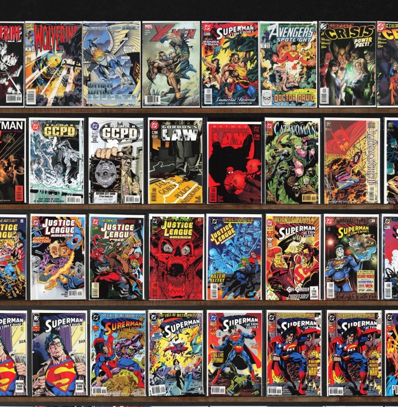 Huge Lot 150+ Comics with Action Comics, Justice League America, X-Men & More!