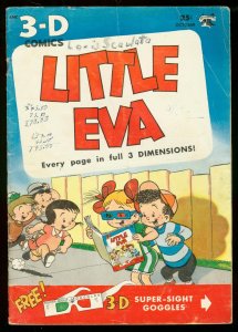 LITTLE EVA 3-D COMICS #1 1953- INFINITY COVER ST JOHN VG-