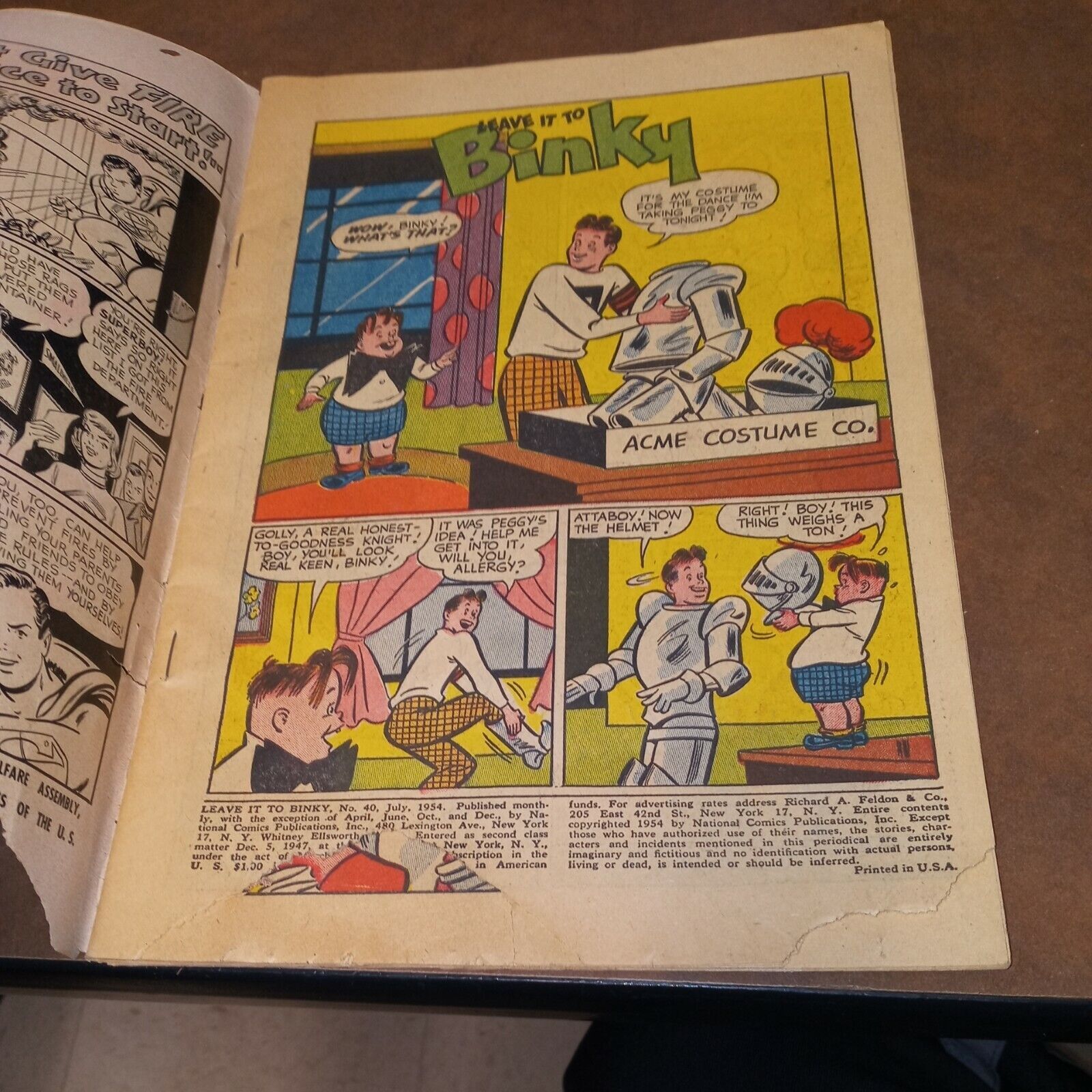 Leave It to Binky 40 dc comics 1954 teen humor precode golden age good