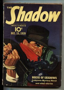 Shadow--Dec 15 1939--Graves Gladney--PULP MAGAZINE--Rare
