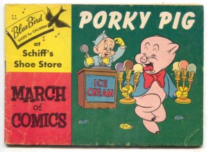 March of Comics #130 1954- PORKY PIG- Ice Cream cover VG