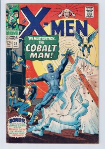 The X-Men #31 (1967) 1st Cobalt! VF