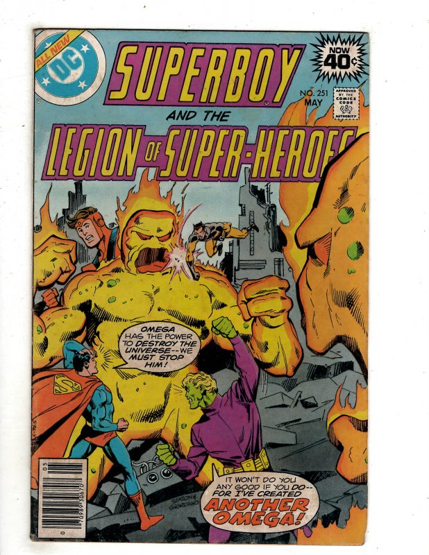 Legion of Super-Heroes #251 (1980) DC Comic Superman Flash OF7