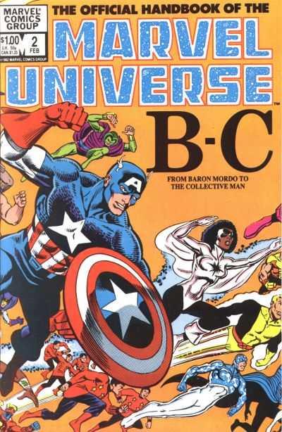 Official Handbook of the Marvel Universe (1983 series) #2, VG (Stock photo)