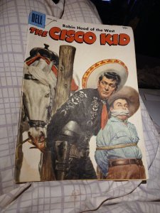 Dell Comic The Cisco Kid 1957 #35 Silver Age Painted Cover Western Movie Hero