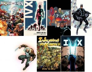 IVX #1 INHUMANS VS X-MEN + 1:50 + BLANK + HIP HOP + FIGURE+ 9 VARIANT COVER SET!