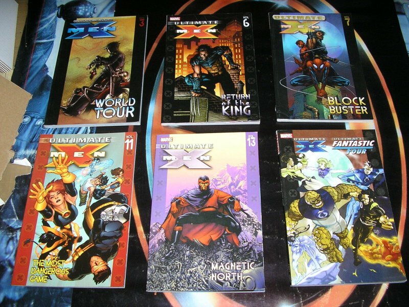 ULTIMATE X-MEN TPB Lot, 6 diff Good Condition