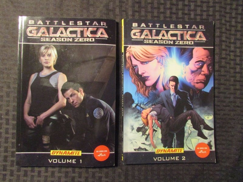 2008 BATTLESTAR GALACTICA Season Zero v. 1 & 2 1st Ed. TPB + Origins