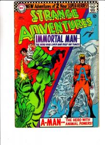 Strange Adventures #190 (Jul-66) VG- Affordable-Grade Animal Man, Immortal Man