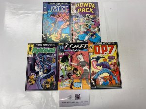 5 MARVEL comic books Justice Power Pack Nightmask Comet Man DP7 46 KM38