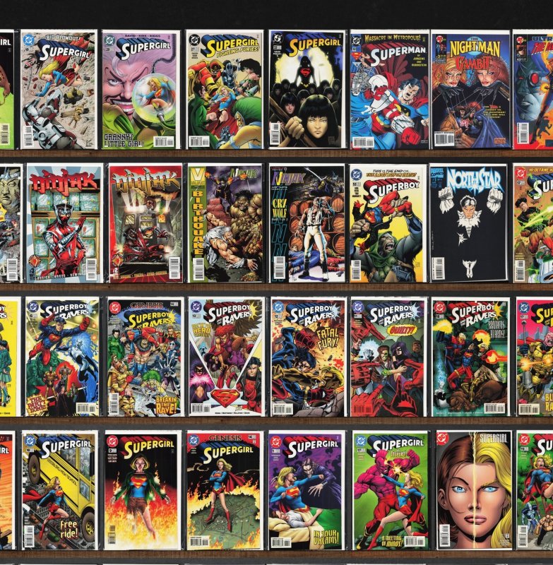 Huge Lot 150+ Comics with Supergirl, Ninjak, Superman, Superboy & More!