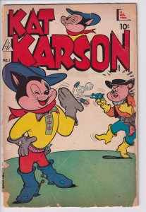 KAT KARSON #1 (1963) FA 1.0 complete. See description.