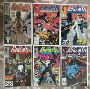 The Punisher #25,26,27,28,29,30 Series 2 Lot NM 1990 Marvel Dr Doom Appearance