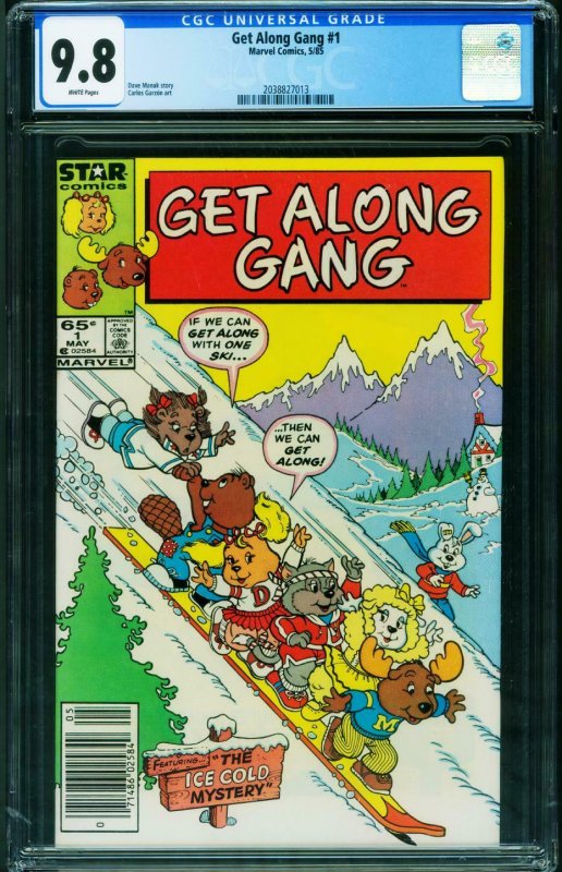 Get Along Gang #1 CGC 9.8 NEWSSTAND VARIANT HTF 2038827013