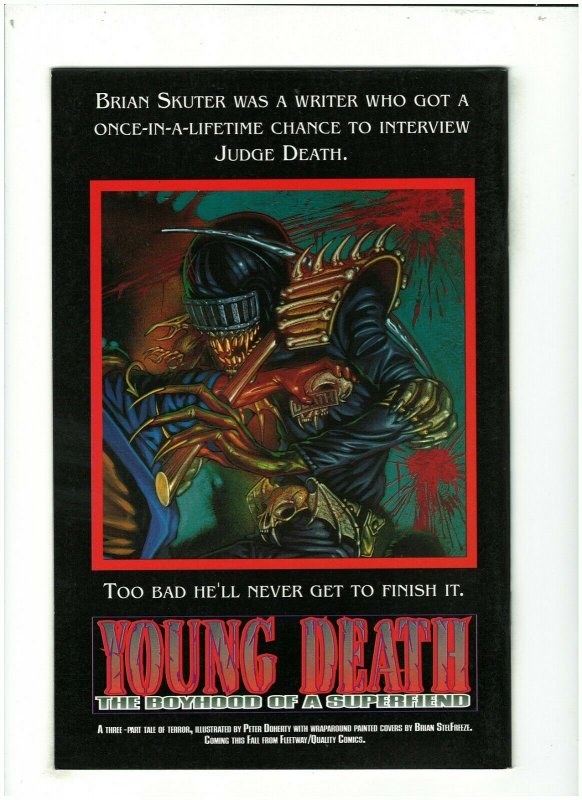 Dredd & Buried Necropolis The Jude Death Invasion #8 VF+ 8.5 Judge Dredd