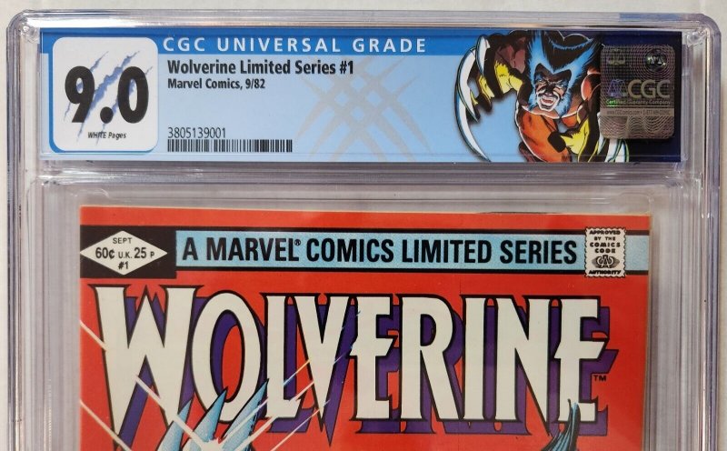 Wolverine Limited Series #1 CGC 9.0 Marvel Comics 1982 
