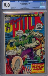 INCREDIBLE HULK #164 CGC 9.0 1ST CAPTAIN OMEN COLONEL ARMBRUSTER NICK FURY