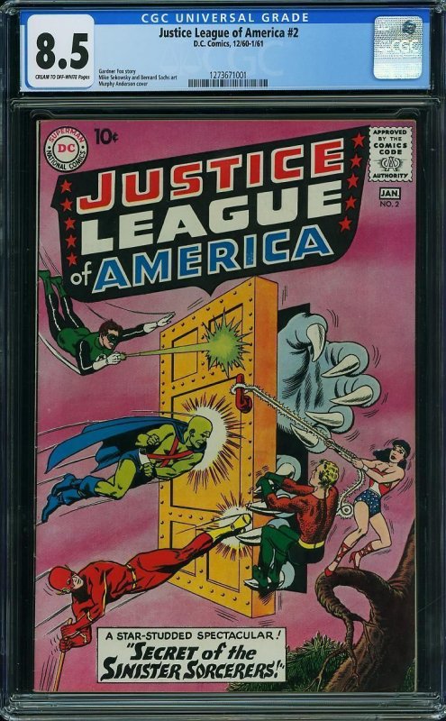 Justice League of America #2 (1961) CGC 8.5 VF+