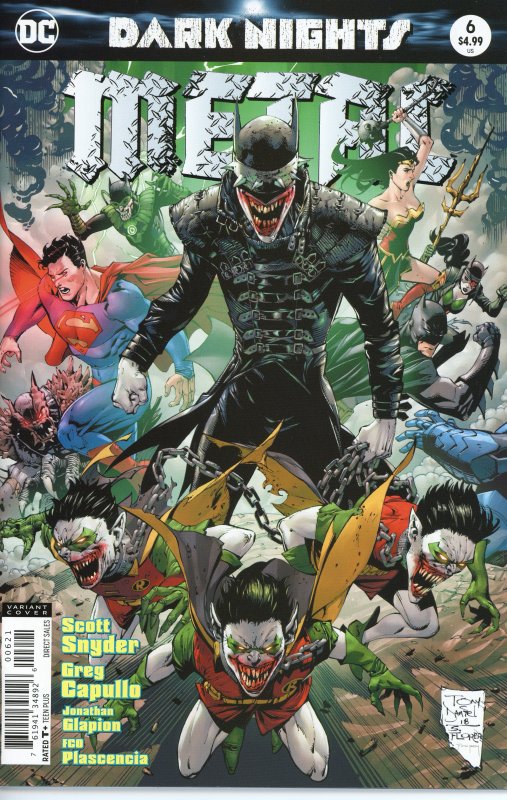 Dark Nights METAL 6  Tony Daniel Variant  9.0 (our highest grade)