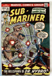 Sub-Mariner #61  1973 - Marvel  -G - Comic Book