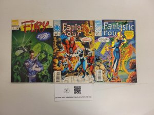 3 Marvel Comics #387 388 Fantastic Four + #1 Fury 67 TJ31
