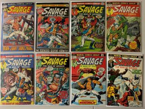 Doc Savage set #1-8 Marvel (4.0 VG) (1972 to 1974)