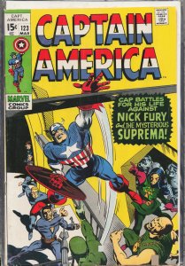Captain America #123 (1970) Captain America [Key Issue]
