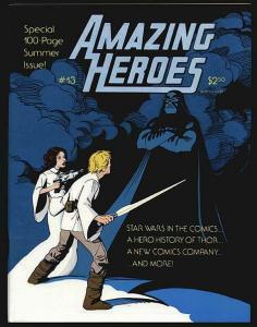 AMAZING HEROES 13 VF-NM NOWLAN CVR,HISTORY OF THOR, STA