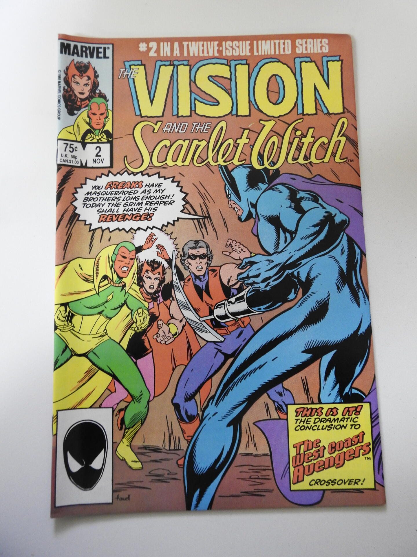 Vision and the Scarlet Witch #8 - Demon Busters (8.0) 1986  Comic Books -  Copper Age, Marvel, Scarlet Witch, Superhero / HipComic