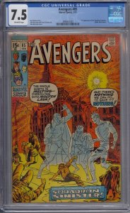 AVENGERS #85 CGC 7.5 1ST SQUADRON SUPREME SPIDER-MAN CAMEO JOHN BUSCEMA 1022