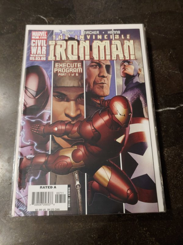 100% Marvel: Iron Man: Ejecutar Programa #1 (2007)