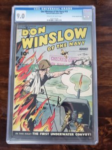 Don Winslow of the Navy 18 CGC 9.0 Crowley Pedigree/File copy Old Pedigree label