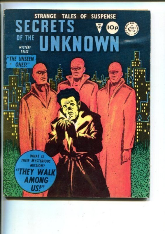 SECRETS OF THE UNKNOWN  #145-1960'S-ALAN CLASS-HORROR-MYSTERY-SCI-FI-vg