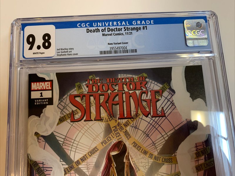 Death Of Doctor Strange (2021) # 1 (CGC 9.8 WP) Hans Variant | Census=12