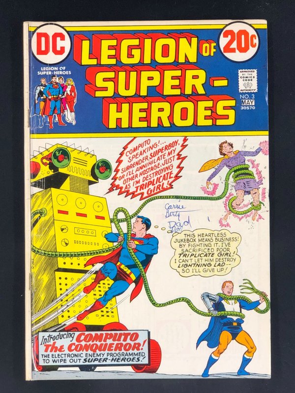 Legion of Super-Heroes #3 (1973) Double Cover!