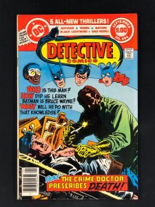 Detective Comics #494 (1980) VF- 1st Crime Doctor