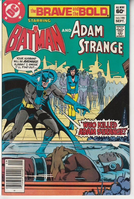 Brave and The Bold(vol. 1) #  190 Batman and Adam Strange